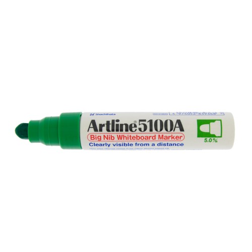 Artline 5100A whiteboard Big nib marker 5mm Green